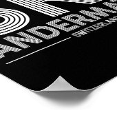 Andermatt Ski Resort Zwitserse Alpen Skiën Zwitser Poster (Hoek)