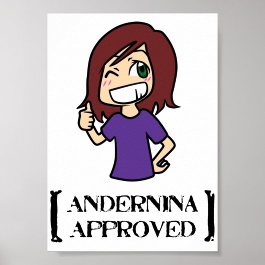 Andernina goedgekeurd poster (Voorkant)