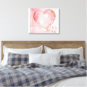 Anders Artistry "Floating Hearts" Canvas Afdruk (Insitu (Slaapkamer))