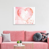 Anders Artistry "Floating Hearts" Canvas Afdruk (Insitu (Woonkamer))