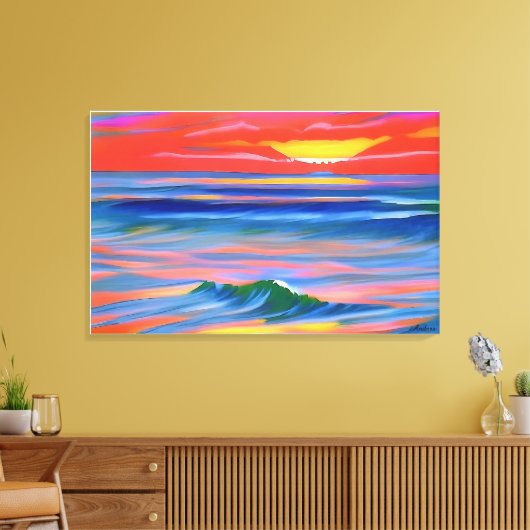 Anders Artistry* Italain Sunset 2* Canvas Afdruk (Insitu (Woonkamer))