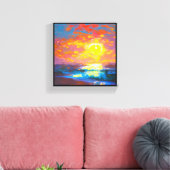 Anders Artistry * Sun Rising* Canvas Afdruk (Insitu (Woonkamer))