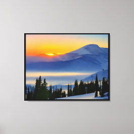 Anders Artistry* Sunrise on the bertains* Canvas Afdruk
