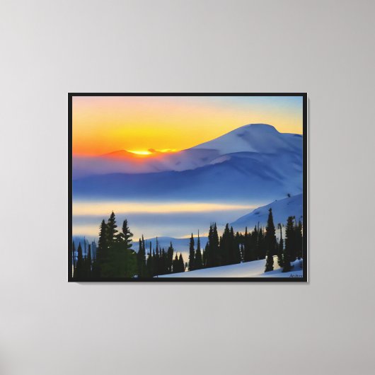 Anders Artistry* Sunrise on the bertains* Canvas Afdruk (Voorkant)