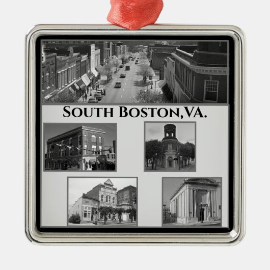 Anders Artistry, Zuid-Boston, VA.Christmas Metalen Ornament (Voorkant)