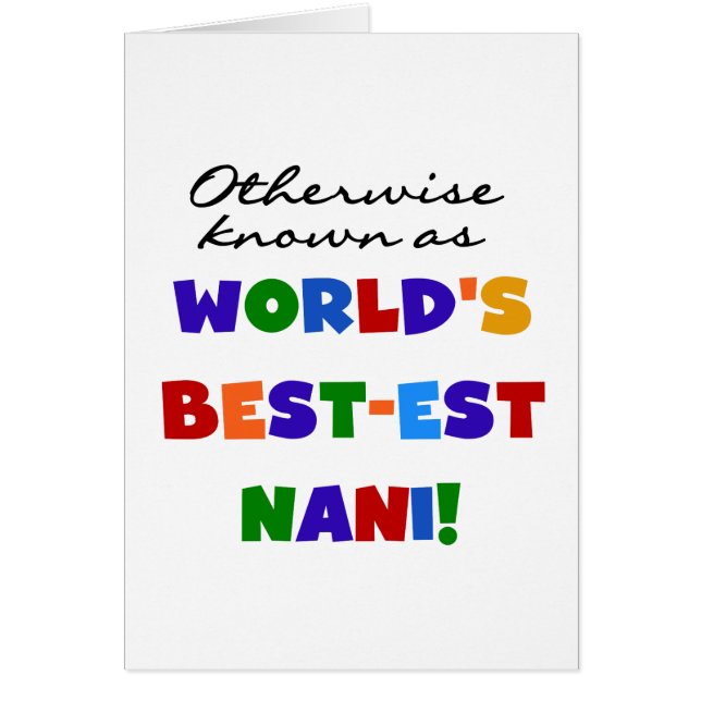 Anders bekend als best-est Nani-overhemden en GIft (Voorkant)