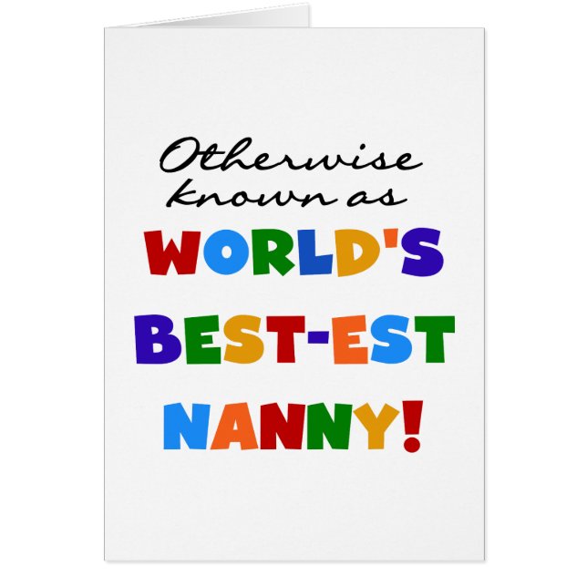 Anders Bekend als best-est nanny Gifts (Voorkant)