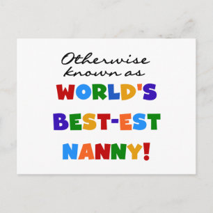 Anders Bekend als best-est nanny Gifts Briefkaart