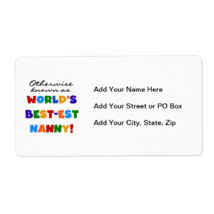 Anders Bekend als best-est nanny Gifts Etiket