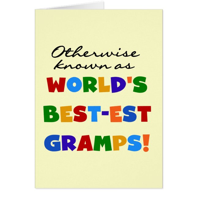Anders Bekend als Beste Gramps (Voorkant)