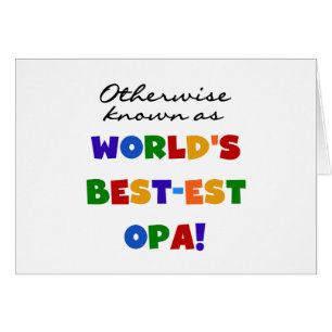 Anders Bekend als Beste Opa T-shirts en cadeaus