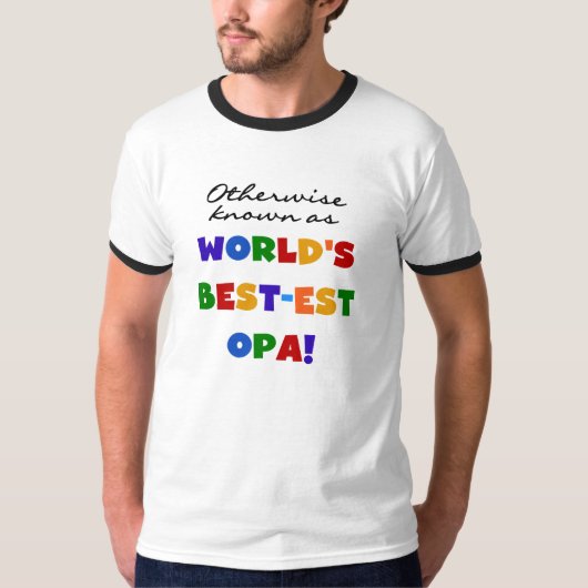 Anders Bekend als Beste Opa T-shirts en cadeaus (Voorkant)