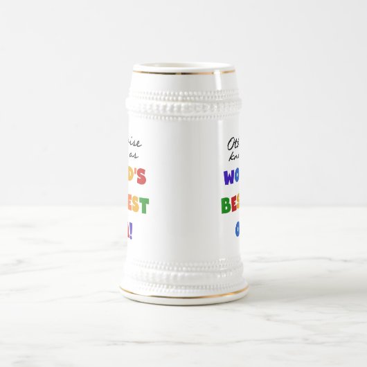 Anders Bekend als Beste Opa T-shirts en cadeaus Bierpul (Center)