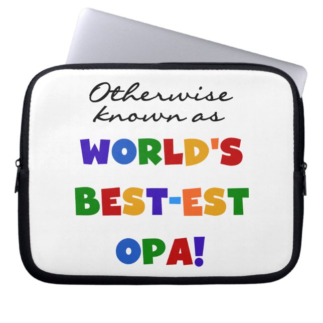Anders Bekend als Beste Opa T-shirts en cadeaus Laptop Sleeve (Voorkant)