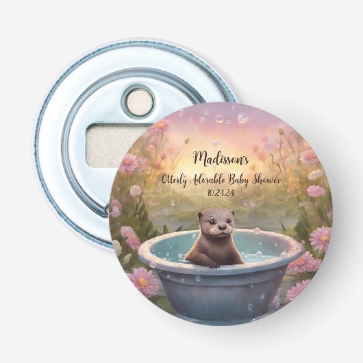 Anders dan Schattig Baby shower Button Flesopener (Voorkant)