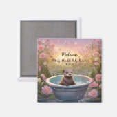 Anders dan Schattig Baby shower Magneet (Voorkant / Achterkant)