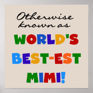 Anders Gekend als best-est-Beste Mimi Giften Poster