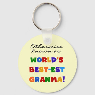 Anders gekend als beste granma-cadeaus sleutelhanger