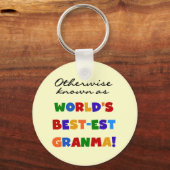 Anders gekend als beste granma-cadeaus sleutelhanger (Voorkant)