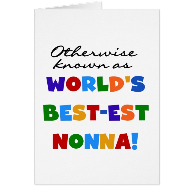 Anders gekend als beste Nonna Tshirts Gifts (Voorkant)