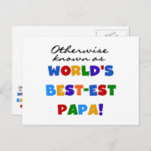 Anders gekend beste papieren overhemden en cadeaus briefkaart (Voorkant / Achterkant)