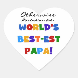 Anders gekend beste papieren overhemden en cadeaus hart sticker