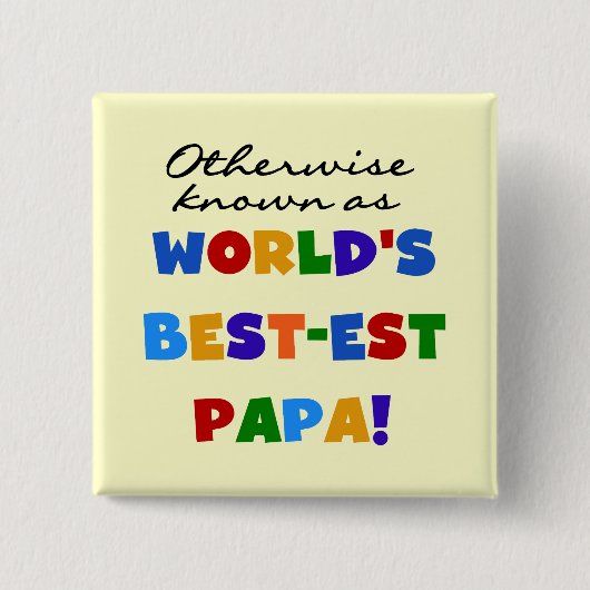 Anders gekend beste papieren overhemden en cadeaus vierkante button 5,1 cm (Voorkant)
