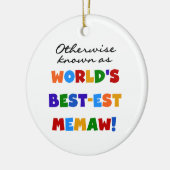 Anders genoemd geworden best-est-Beste Memaw van Keramisch Ornament (Links)