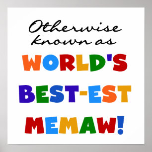 Anders genoemd geworden best-est-Beste Memaw van Poster