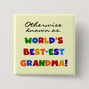 Anders Genoemd geworden Giften van de Oma van het  Vierkante Button 5,1 Cm
