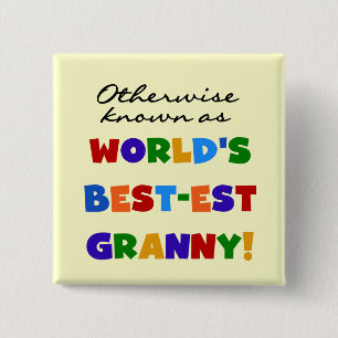Anders Genoemd geworden Giften van de Oma van het Vierkante Button 5,1 Cm