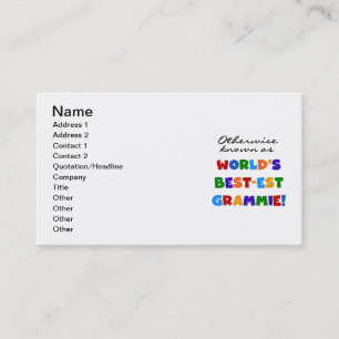 Anders Genoemd geworden Giften van Grammie van het Visitekaartje