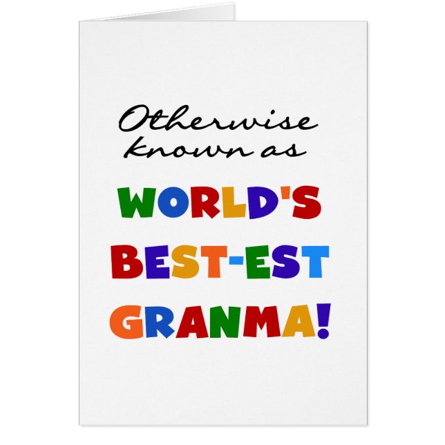 Anders Genoemd geworden Giften van Granma van het (Voorkant)