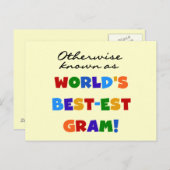 Anders Genoemd geworden Giften van het Gram van Briefkaart (Voorkant / Achterkant)