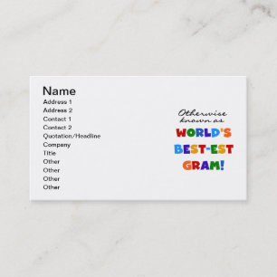 Anders Genoemd geworden Giften van het Gram van Visitekaartje