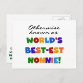 Anders Genoemd geworden Giften van Nonnie van het Briefkaart (Voorkant / Achterkant)