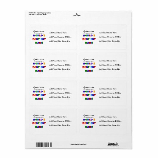 Anders Genoemd geworden T-shirts en Giften van Etiket (Full Sheet)