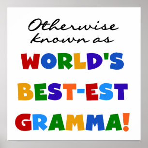 Anders Genoemd geworden T-shirts van Gramma van he Poster