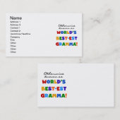 Anders Genoemd geworden T-shirts van Gramma van Visitekaartje (Voorkant / Achterkant)