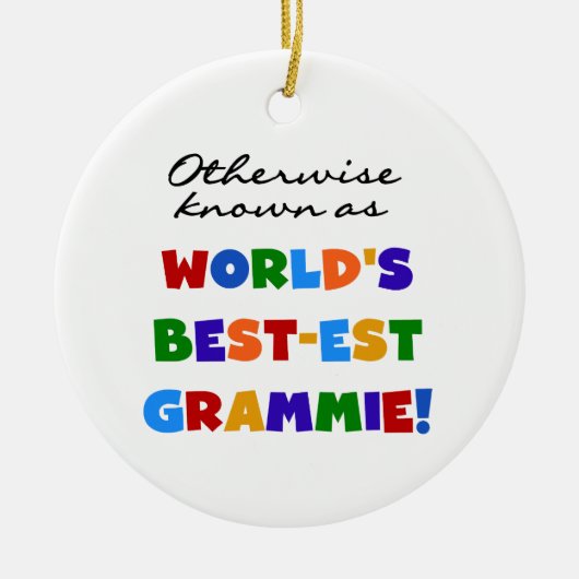 Anders Genoemd geworden T-shirts van Grammie van Keramisch Ornament (Voorkant)