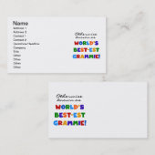 Anders Genoemd geworden T-shirts van Grammie van Visitekaartje (Voorkant / Achterkant)