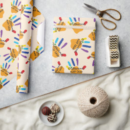 Anders Niet Minder Kleurrijke Autisme Handen Diver Cadeaupapier