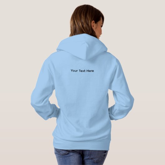 Anders, niet minder | Minimalistische trots op inv Hoodie (Achterkant volledig)