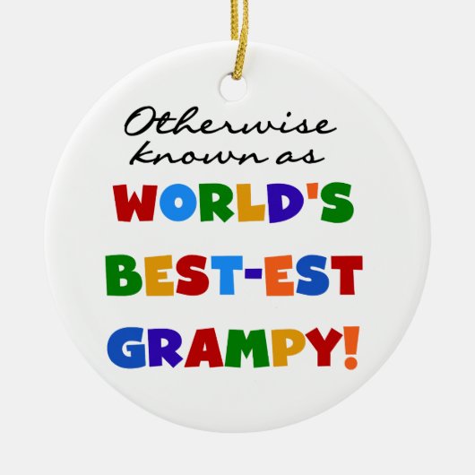 Anders 's Werelds best-grijze cadeautjes Keramisch Ornament (Voorkant)