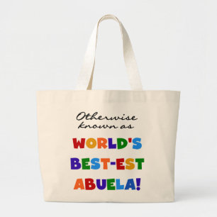 Anders 's werelds beste Abuela Gifts Grote Tote Bag