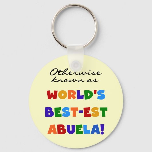 Anders 's werelds beste Abuela Gifts Sleutelhanger (Voorkant)