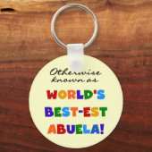 Anders 's werelds beste Abuela Gifts Sleutelhanger (Voorkant)