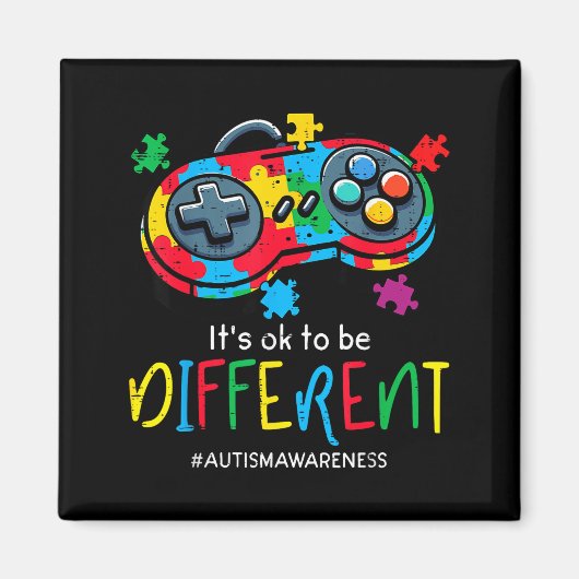 Anders zijn gamecontroller autisme mannen jongen magneet (Voorkant)