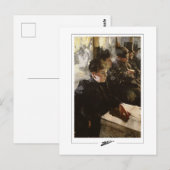 Anders Zorn #217 - Carte postale d'art fin (Devant / Derrière)