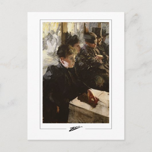 Anders Zorn #217 - Kunstmatig Briefkaart (Voorkant)